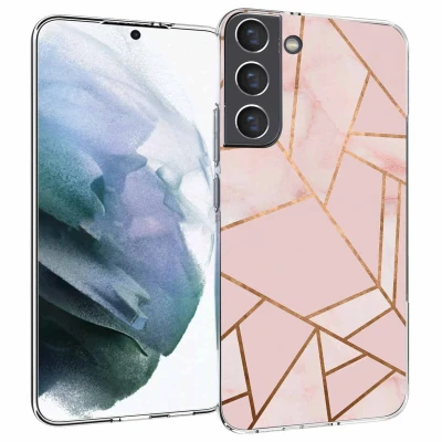Afbeelding van iMoshion hoesje Geschikt voor Samsung Galaxy S22 Plus Siliconen Design Roze / Pink Graphic