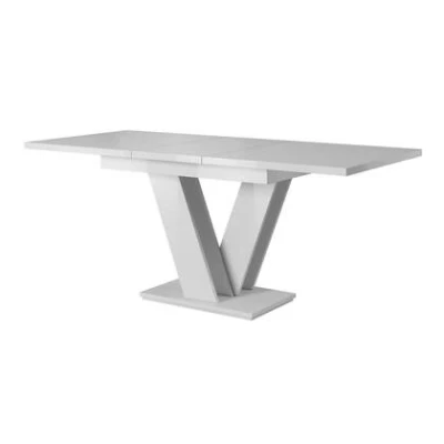 Afbeelding van Meubella Eetkamertafel Moris Hoogglans wit