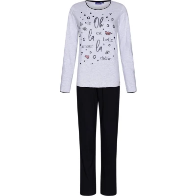 Afbeelding van Rebelle Pyjama La Vie Est Belle Licht grijs 46