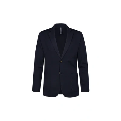 Afbeelding van Profuomo heren Slim fit colbert van merino wol in de kleur Donkerblauw, maat: L
