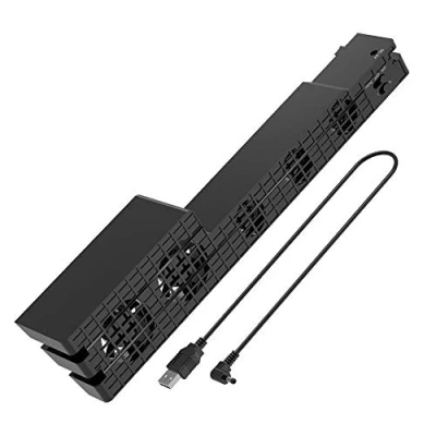 Afbeelding van DollaTek Super externe USB koelventilator met 5 temperaturen, kabel, zwart voor PS4 Pro gameconsole