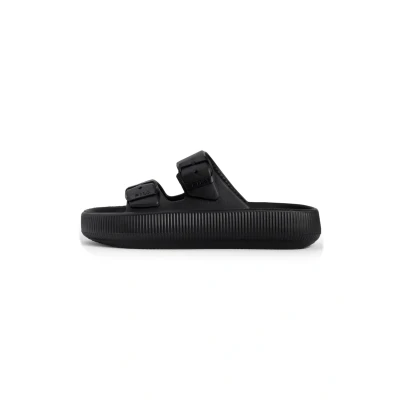 Afbeelding van Fila Tireno Badslippers, Heren, Maat: 41, Black Kunststof