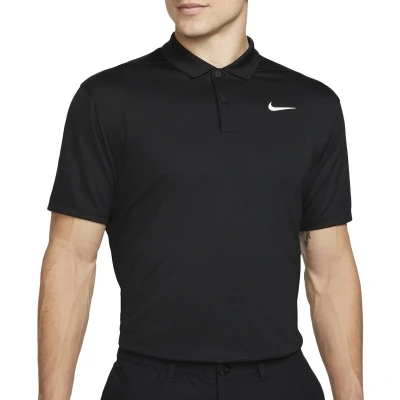Afbeelding van Nike Performance Poloshirt, Heren, Maat: Small, Black/white