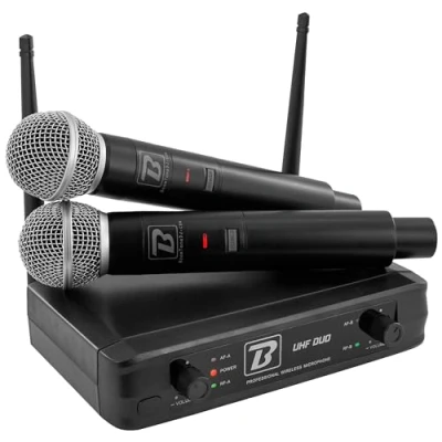 Afbeelding van Boomtone DJ Duo UHF microfoon systeem voor spraak, zang, toespraken, karaoke