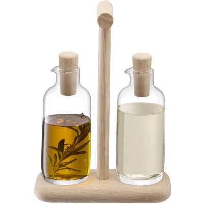 Afbeelding van L.S.A. Dine Serveerplank met 2 Karaffen 250 ml Transparent / Glass