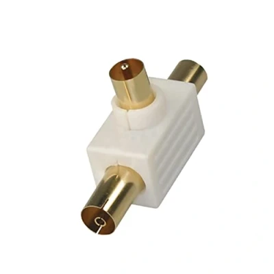 Afbeelding van APM 411014 Te coaxiale 9,52 mm (1 mannelijk + 2 vrouwelijk) splitter voor antennes adapter antenne connector coaxsplitter vrouwelijke