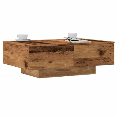 Afbeelding van vidaXL Salontafel 90x60x31 cm bewerkt hout oud houtkleurig