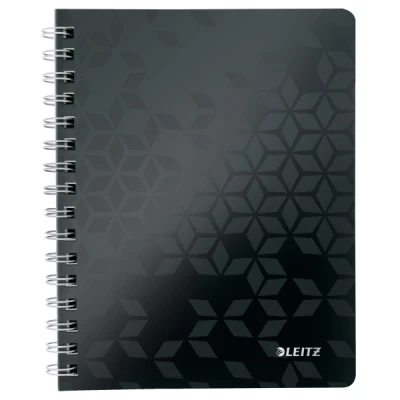 Image de Leitz 4639 WOW cahier à spirale A5 ligné 80 g/m² feuilles (2 trous) noir