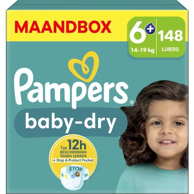 Afbeelding van Pampers Baby Dry Maat 6+ Maandbox 148 Luiers