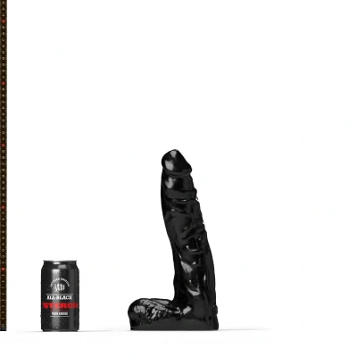 Afbeelding van All Black Steroid Dildo The Coach Zwart