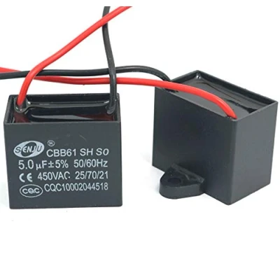 Afbeelding van DollaTek 2 stuks CBB61 5uF 450 V AC 50/60 Hz ventilator motor stroom condensator