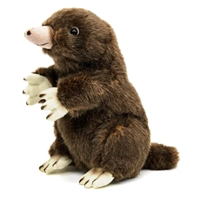 Afbeelding van Uni Toys Taupe 19 cm (hoogte) pluche, knuffeldier