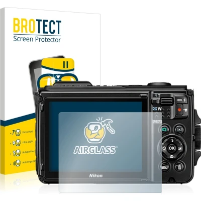 Afbeelding van BROTECT Screenprotector voor Nikon Coolpix W300 Folie Beschermfolie Beschermglas transparant