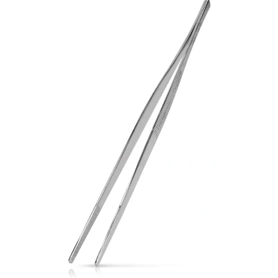 Afbeelding van Navaris keukenpincet van roestvrij staal Vleestang 30 cm Precieze serveertang serveerpincet Multifunctionele keukentang