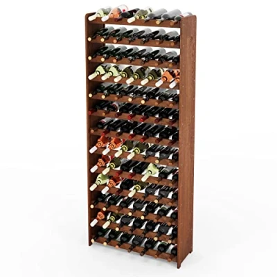 Afbeelding van Lenmar RW 3 91 Houten flessenrek voor wijnflessen (RW 91, 172 x 72 26,5, flessen, natuur)