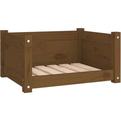 Afbeelding van Hondenmand 55,5X45,5X28 Cm Massief Grenenhout Honingbruin