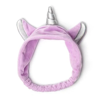 Afbeelding van Legami Me Time haarband, 24,5 x 11 cm, polyester, eenhoorn, voor make up, gezichtsbehandeling, zachte hoofdband