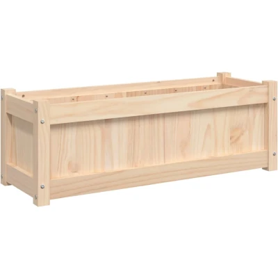 Afbeelding van Plantenbak 90x31x31 cm massief grenenhout