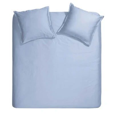 Afbeelding van Cinderella Sundays Dekbedovertrek Extra Breed Satijn 260x200/220 cm Licht blauw + 2 kussenslopen 60x70