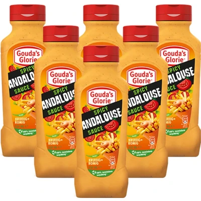 Afbeelding van Gouda&#039;s Glorie Spicy Andalouse Sauce 6x 550ml