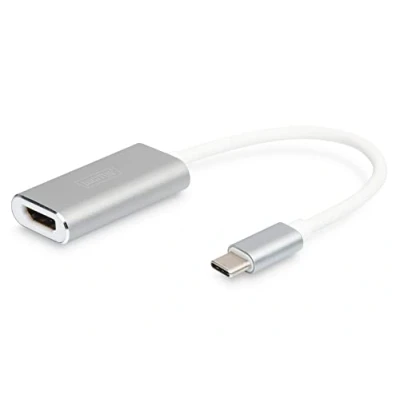 Afbeelding van Digitus Laptop, TV, monitor, USB 3.2 Gen 1 (USB 3.0), Video Adapter [1x stekker C 3.0) 1x HDMI bus] DA 70836 Afgeschermd, 4K UHD