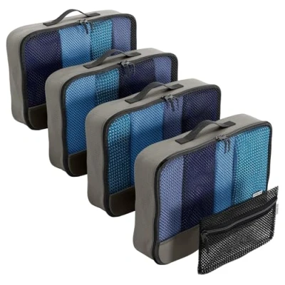 Afbeelding van OW Travel Reisorganizer (middengrijs) tas organizers voor koffer, opbergkubus, reiskoffer, reistas, koffer. Packing Cubes