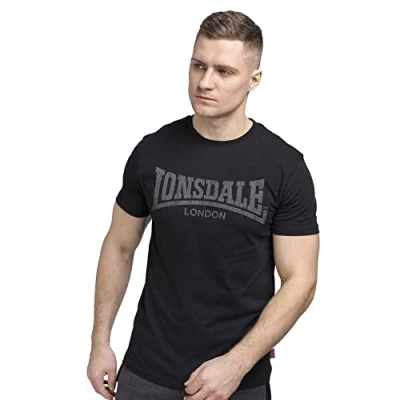 Afbeelding van Lonsdale T Shirt Logo Kai normale Passform Black XXL