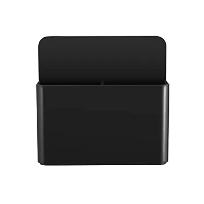 Afbeelding van luvtree Sterke magnetische droogwisbare markeerhouder, potloodhouder voor whiteboard, koelkast, kluisje, afstandsbedieningshouder, wandpennenhouder, whiteboard accessoires, zwart,