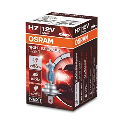 Image de Ampoule OSRAM H7 Night Breaker Laser 12V/55W culot PX26d