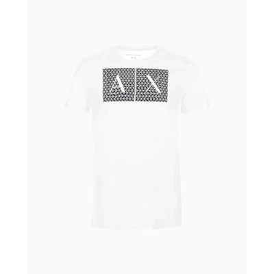 Afbeelding van Armani Exchange Wit Slim Fit Jersey T Shirt With Logo