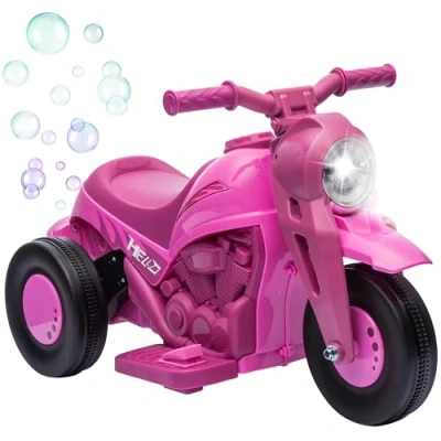 Afbeelding van AIYAPLAY elektrische motorfiets voor kinderen, 3 wielen, 6 V, km/u, auto kinderen met bellenfunctie, licht en geluidseffecten, van 2 tot 5 jaar, maximale