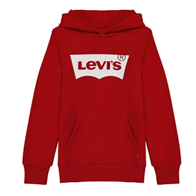 Image de Levi&#039;s Garçon Sweatshirt à capuche Lvb Batwing Screenprint Hoodie, Levis Red/White, 14 ans
