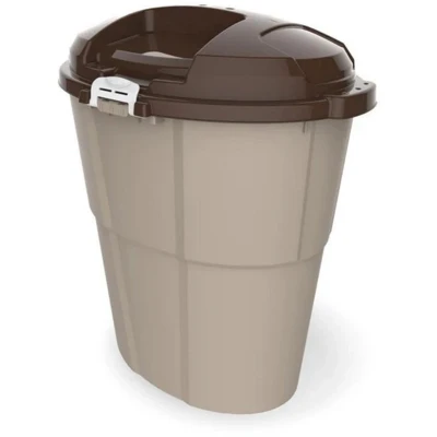 Afbeelding van Bama Pet Dado Voedselcontainer 60L Beige/Taupe