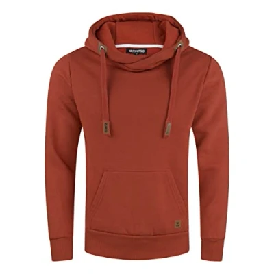 Afbeelding van riverso Niklas Sweatshirt met capuchon voor heren, Rusty Oker Red (15400)