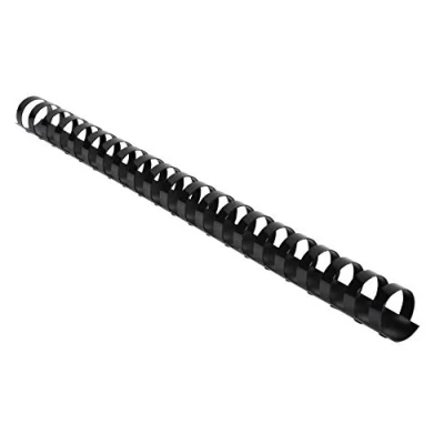 Afbeelding van Exacompta 75601E een doos met 100 kunststof kammen, zwart, 20 mm, 21 x 29,7 cm