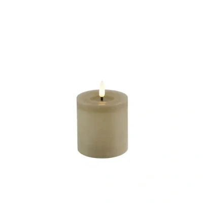 Afbeelding van Countryfield LED Stompkaars rustiek 8 cm Beige