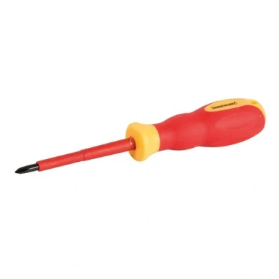 Afbeelding van Silverline VDE Softgrip Elektriciens Schroevendraaier Kruiskop PH1 x 80 mm
