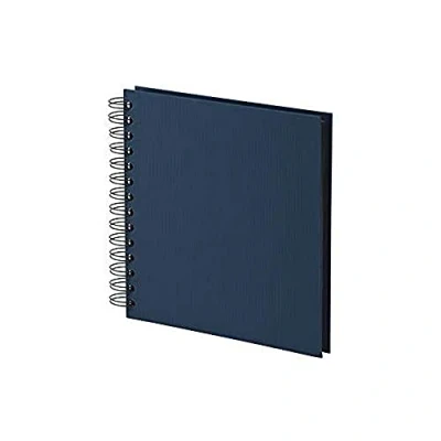 Afbeelding van Rössler Papier 1329452905 S.O.H.O. Wire O fotoalbum 180 x mm, 60 zwarte pagina&#039;s, marineblauw, 1 stuk