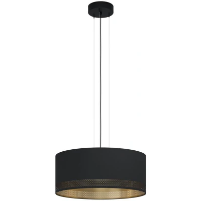 Afbeelding van Landelijke Eglo Hanglamp Esteperra Groot Zwart Goud