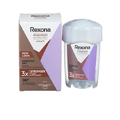 Afbeelding van Rexona Deodorantcrème voor dames, maximale bescherming, Sensitive Dry, 45 ml, 6 stuks
