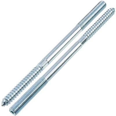 Afbeelding van AERZETIX C75901 Set van 12 schroeven met dubbele schroefdraad M10x180mm Schroefdraadbout staal