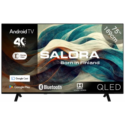 Afbeelding van Salora 75QLED320 TV 75 inch 4K Qled Ultra HD Smart Wifi Zwart