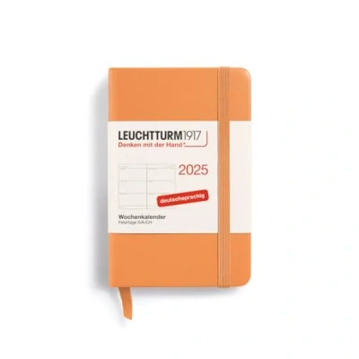 Afbeelding van LEUCHTTURM1917 370560 Weekplanner Mini (A7) 2025, abrikoos, Duits