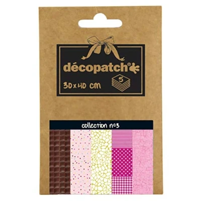 Image de Décopatch Déco Pocket 5 feuilles 30x40cm Collection N3