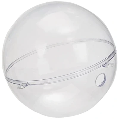 Afbeelding van Rayher Kunststof bal 2 stuks met 15 mm gat voor LED Ke 14 cm 3946137