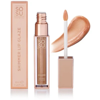 Afbeelding van SOSU SHIMMER LIP GLAZE LESK NA RTY, 6 ml, goud