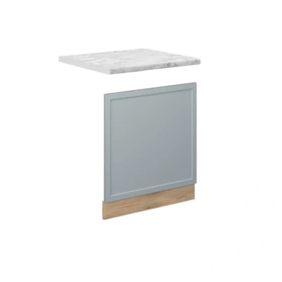 Afbeelding van Vicco Fame Line frontpaneel lichtblauw/grijs 60 cm AP marmer