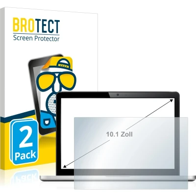 Afbeelding van BROTECT Screenprotector voor Laptops met 10.1 inch Schermen [221 mm x 130 mm, 15:9] Folie Beschermfolie matte (2 Stuks)