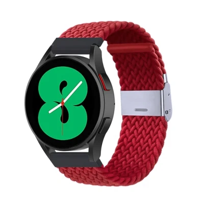 Afbeelding van Garmin Forerunner 255 Braided nylon bandje Rood