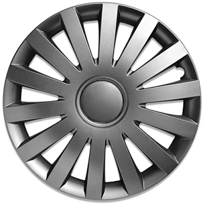 Afbeelding van Albrecht Auto Zubehör 16 inch grijze Wieldoppen voor stalen velgen Wind kunststof met gelaagde lak in originele verpakking Made EU